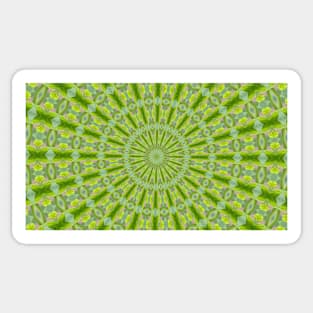 Green is Great kaleidoscope Sticker